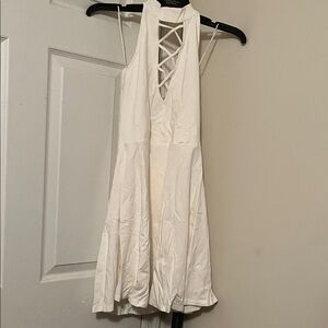 Express White Backless Dress